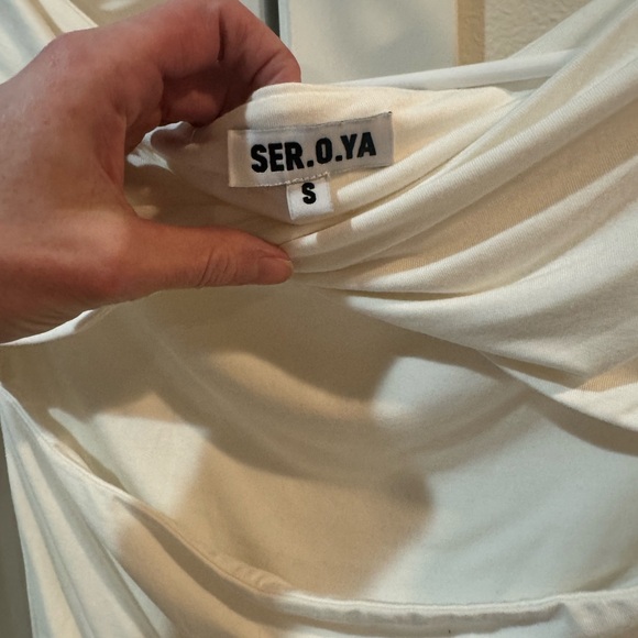 SER.O.YA Cream Long Sleeve Top - Picture 2 of 8